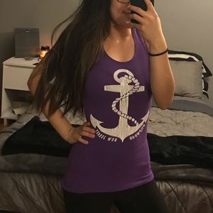 💕Wildwood, NJ Shore Purple Tank top
